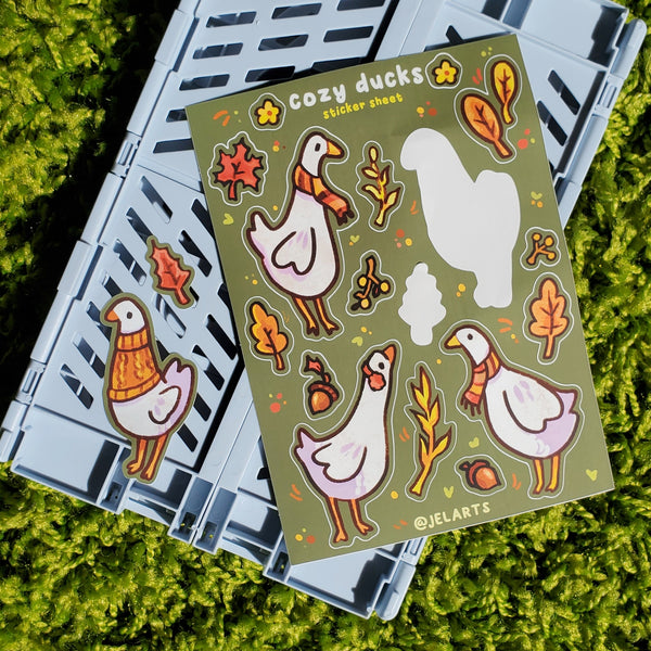 Cozy Ducks - Sticker Sheet