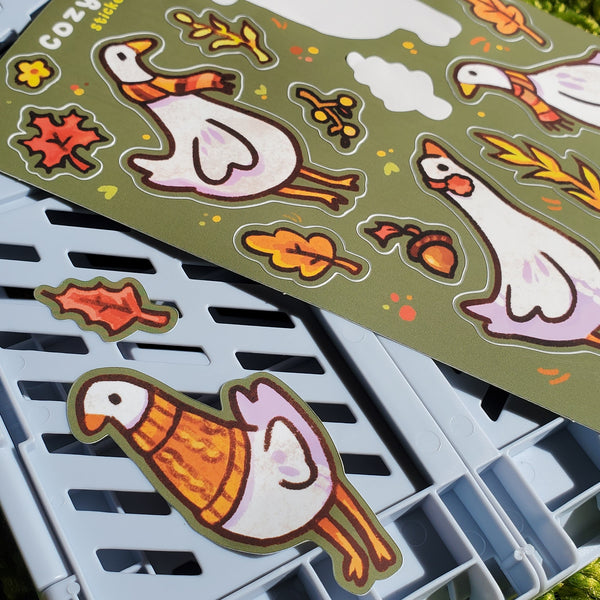 Cozy Ducks - Sticker Sheet