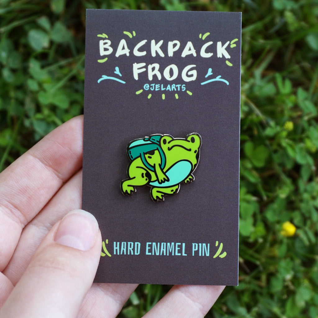 Backpack Frog - Enamel Pin – JelArts