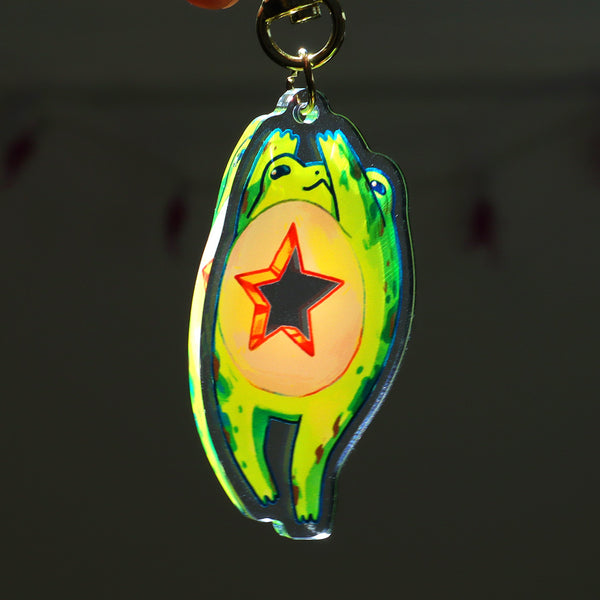 Star Frog - Acrylic Keychain (double-sided)