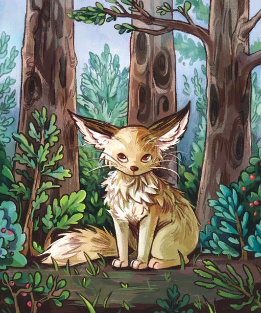 Fennec Fox Forest - 8.5 x 11 Print