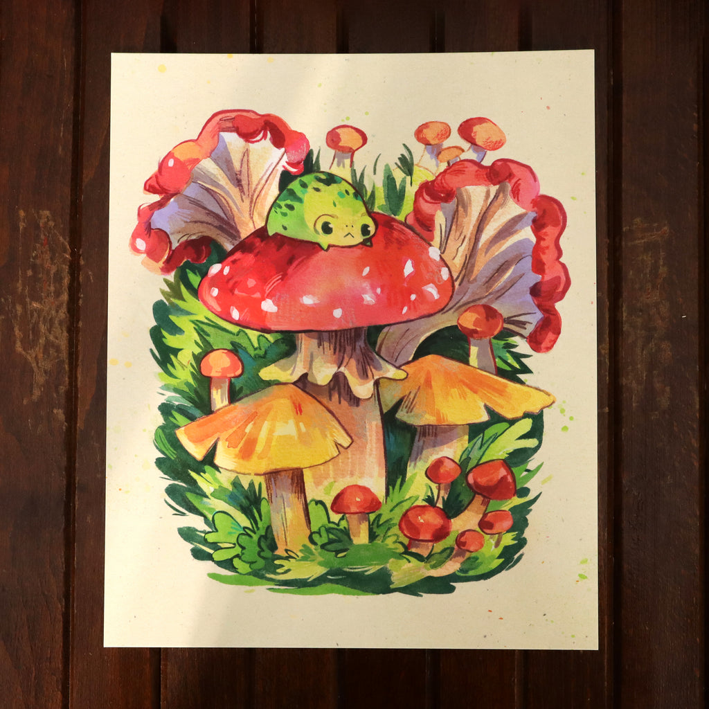 Mushroom Frog - Print – JelArts