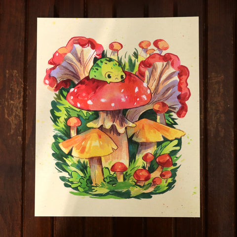 Mushroom Frog - Print